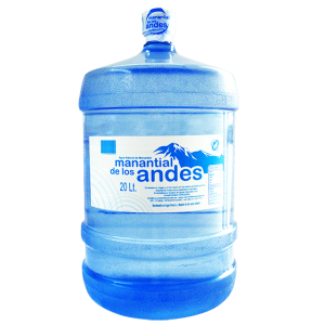 Bidon de agua mineral Manantial de los Andes 20 litros retornable